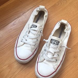 White Shoreline Slip-On Converse